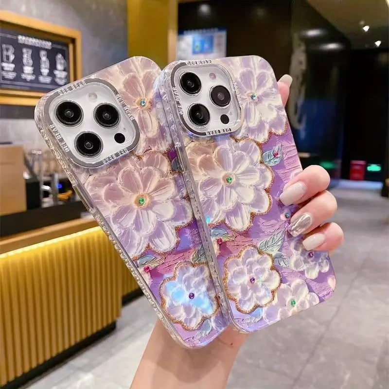 Oil Painting Floral Case - iPhone