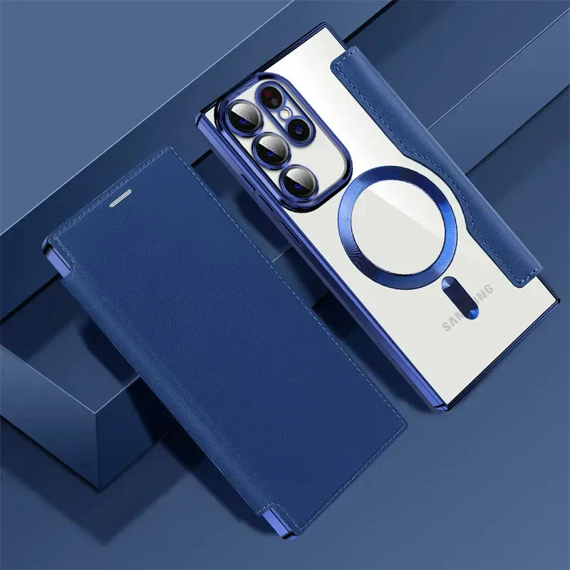 Magsafe Leather Flip Case