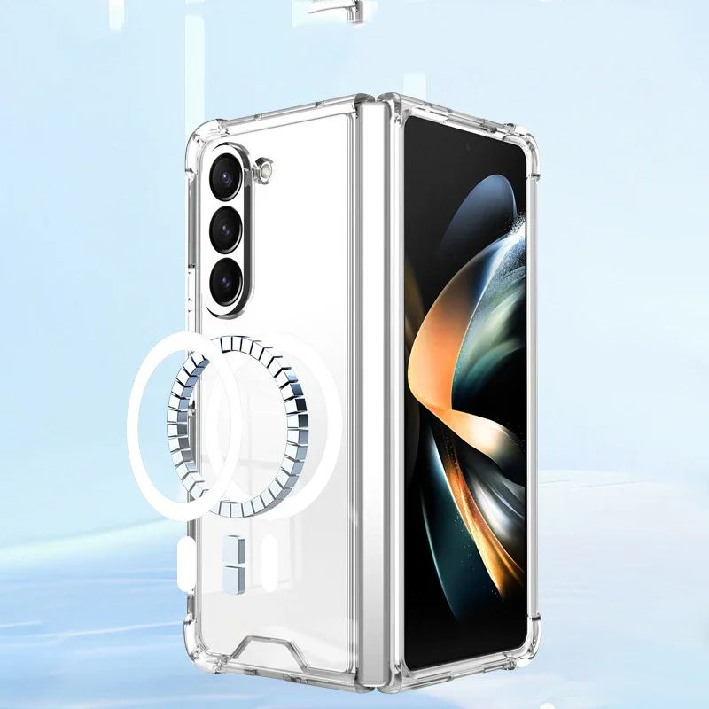Transparent magafe case