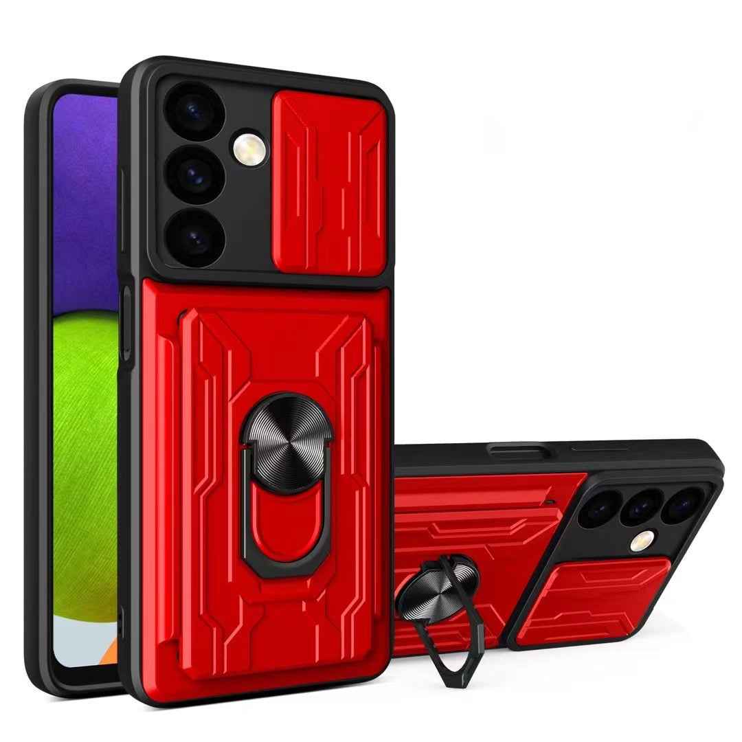 Galaxy S Series - Slide Lens Camera Cover & Card Holder Case