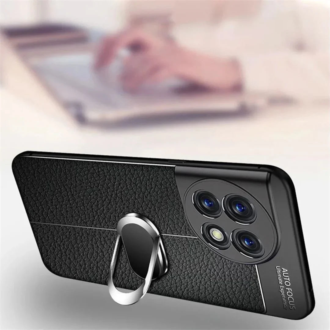 OnePlus - Elegance Leather Ring Stand Case