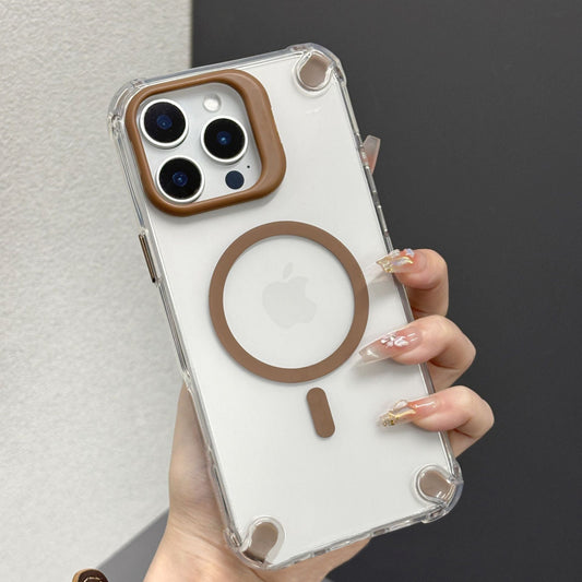 Transparent Magnetic Shockproof Case - iPhone