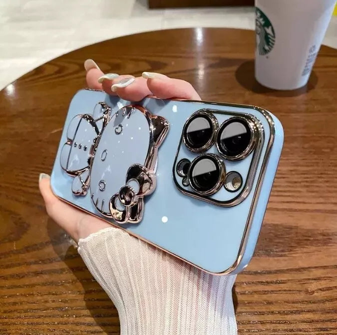 Mirror Kitty Stand Case - iPhone