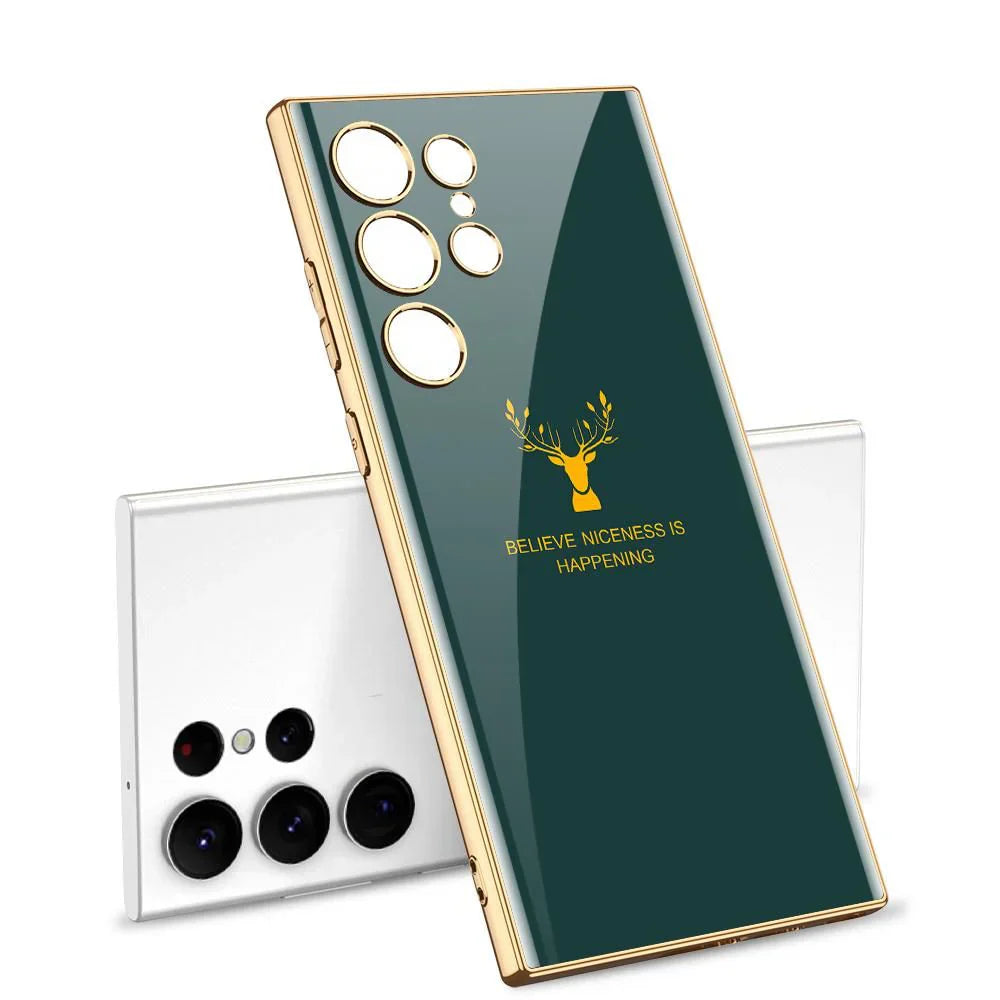 Inspirational Deer Protective Case-Green