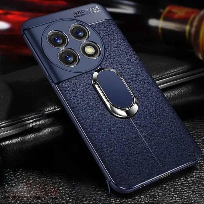 OnePlus - Elegance Leather Ring Stand Case