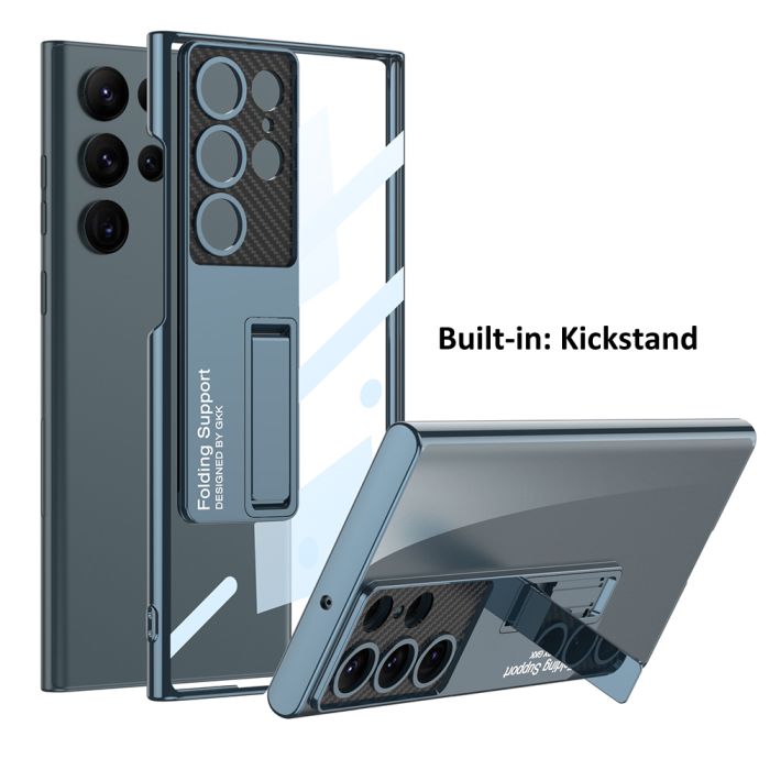 Anti-Yellowing Transparent Kickstand Protective Case
