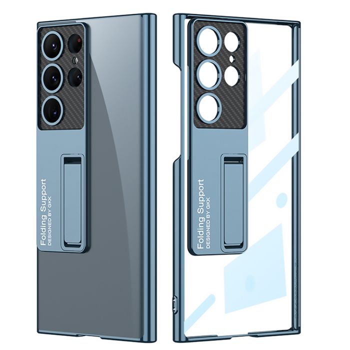 Anti-Yellowing Transparent Kickstand Protective Case