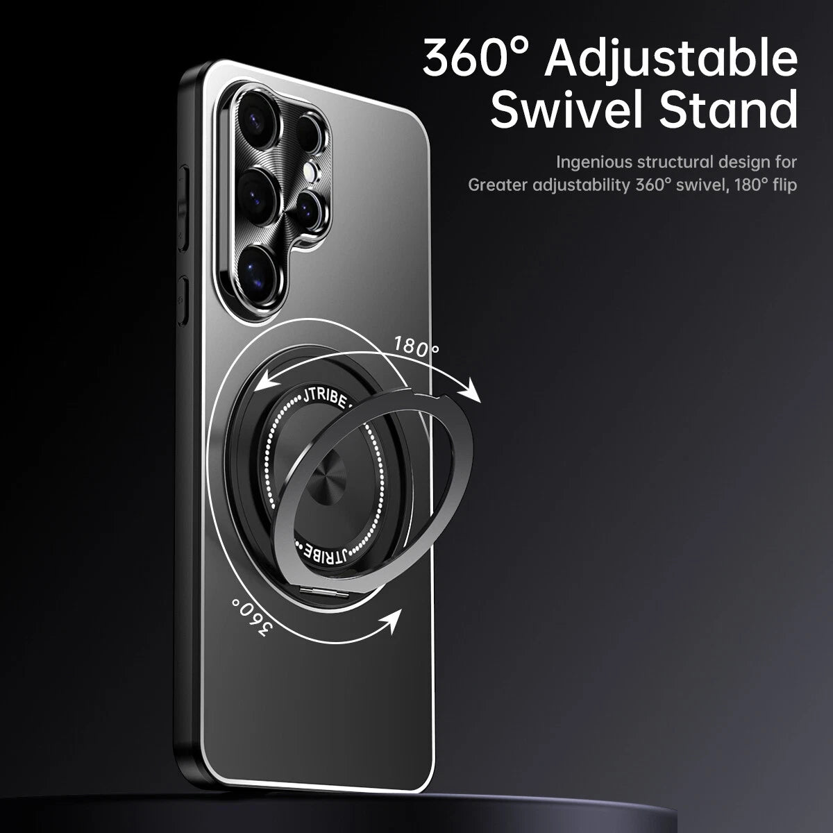 Magnetic Ring Stand Case - Galaxy