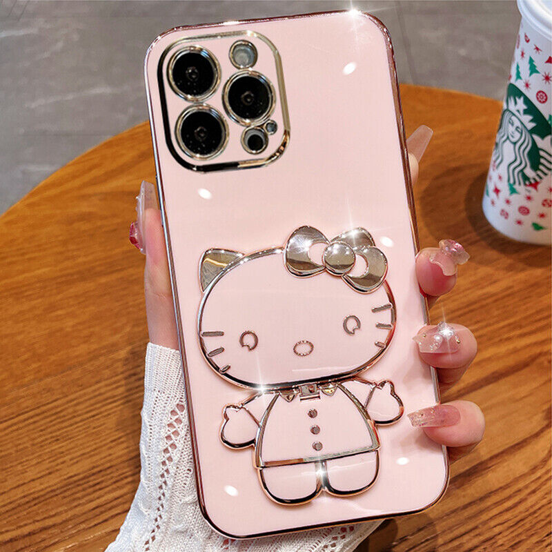 Mirror Kitty Stand Case - iPhone