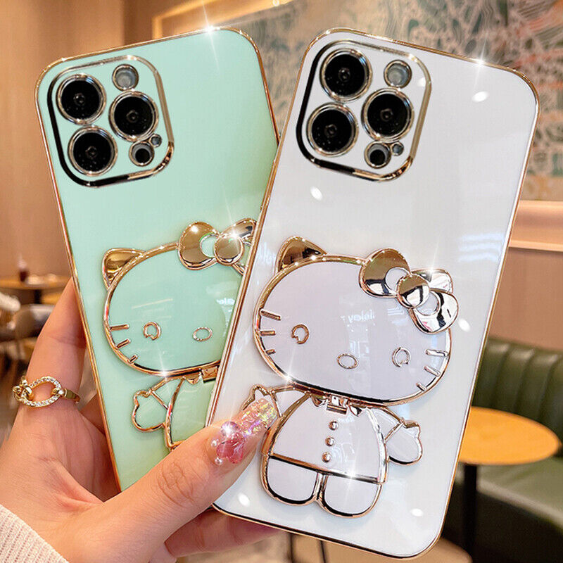 Mirror Kitty Stand Case - iPhone