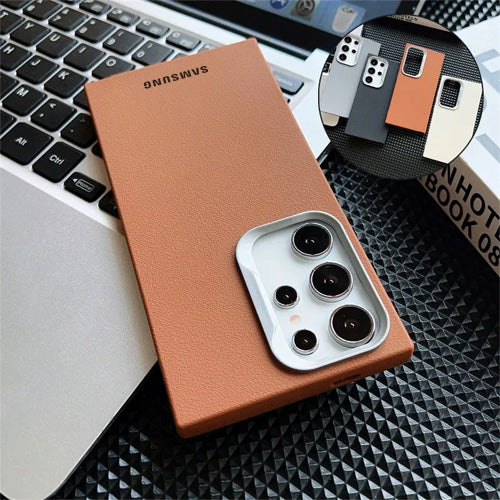 Luxe Block Leather Armor Case - Galaxy