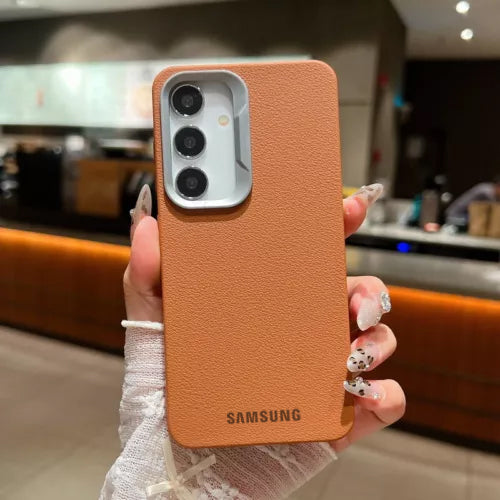 Luxe Block Leather Armor Case - Galaxy