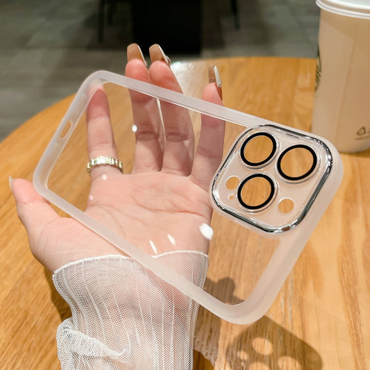 Transparent Lens Protection Case -iPhone