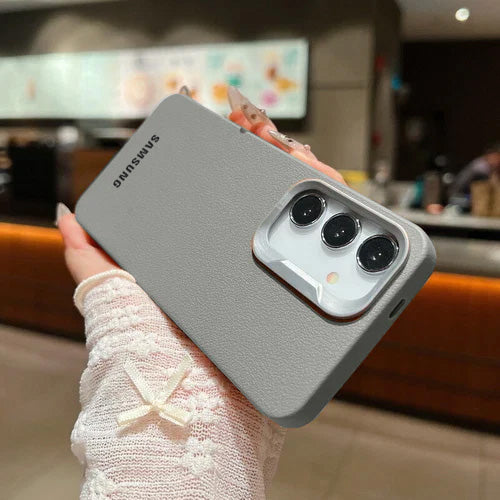 Luxe Block Leather Armor Case - Galaxy