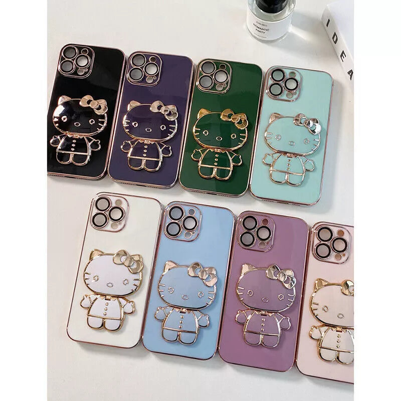 Mirror Kitty Stand Case - iPhone