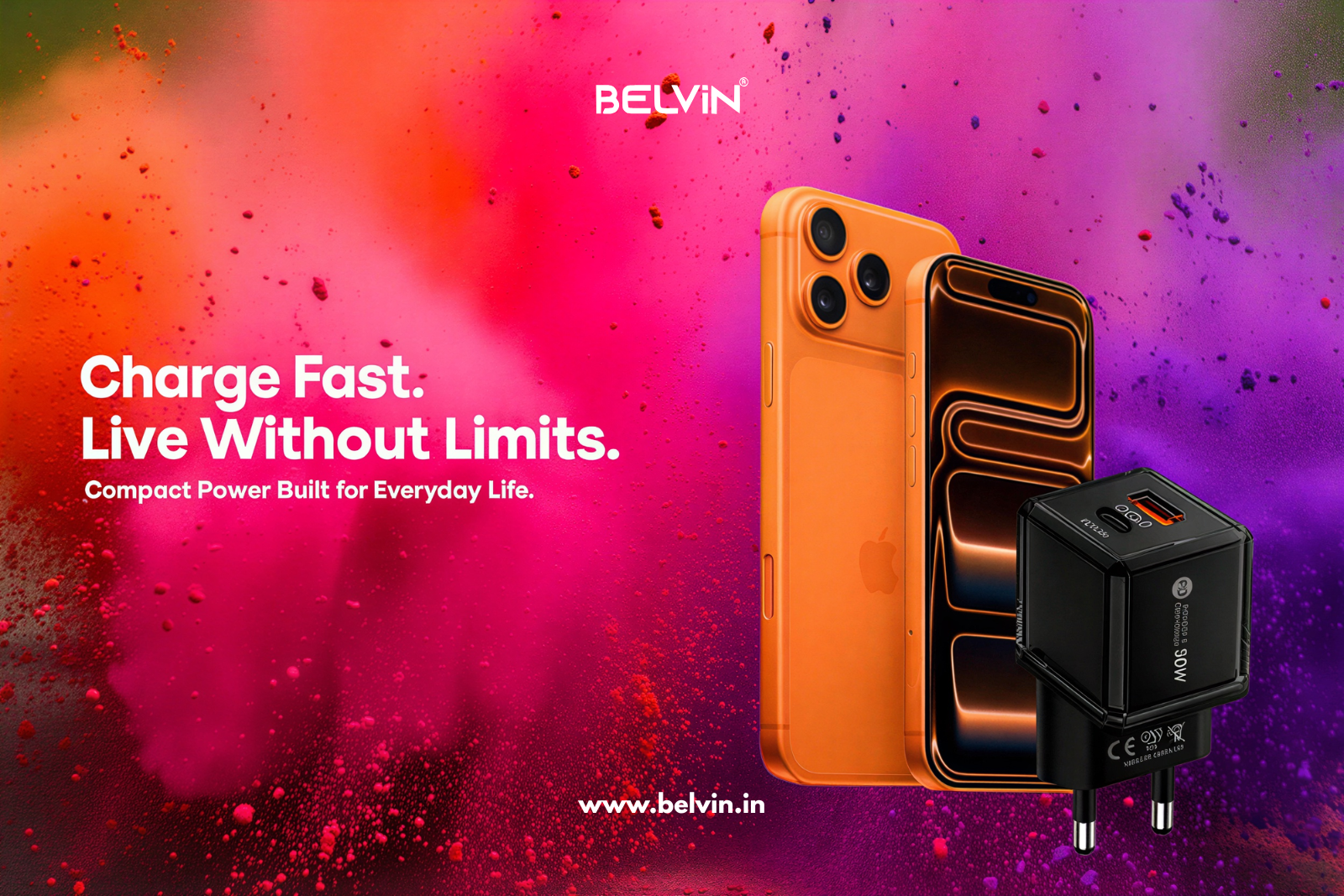 Belvin SnapVolt Mini 30W Type C Fast Charger Adapter – Compact & Powerful