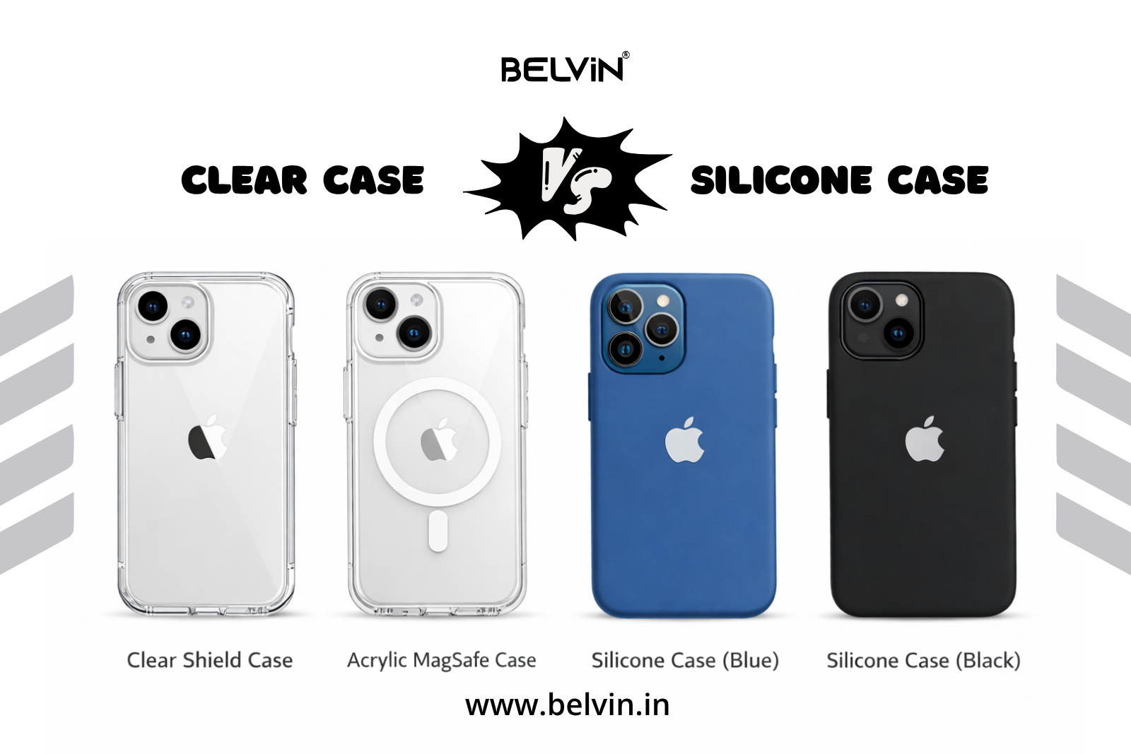 Clear Case vs Silicone Case