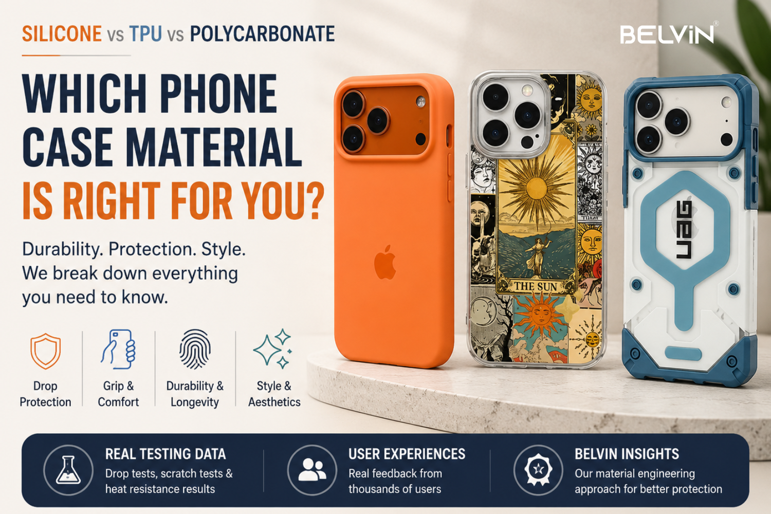 Silicone vs TPU vs Polycarbonate Phone Cases: Which One Is Right for You?