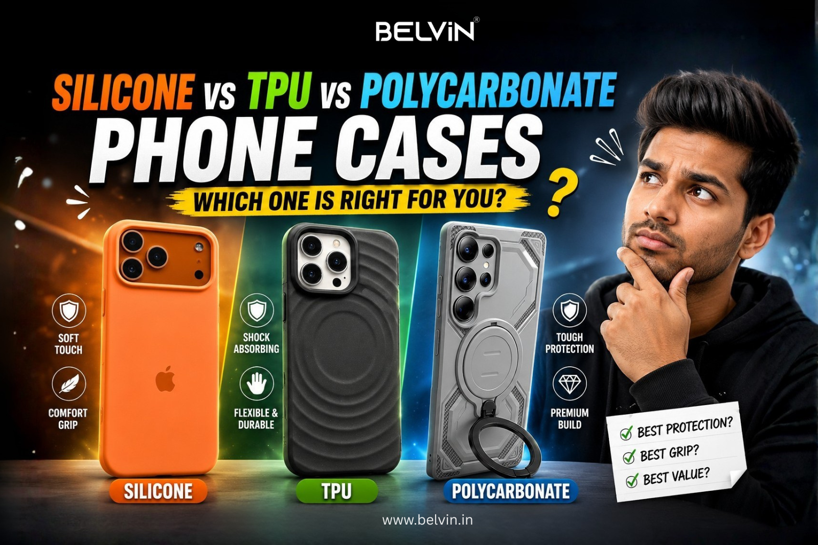 Silicone vs TPU vs Polycarbonate Phone Cases: Which One Is Right for You?