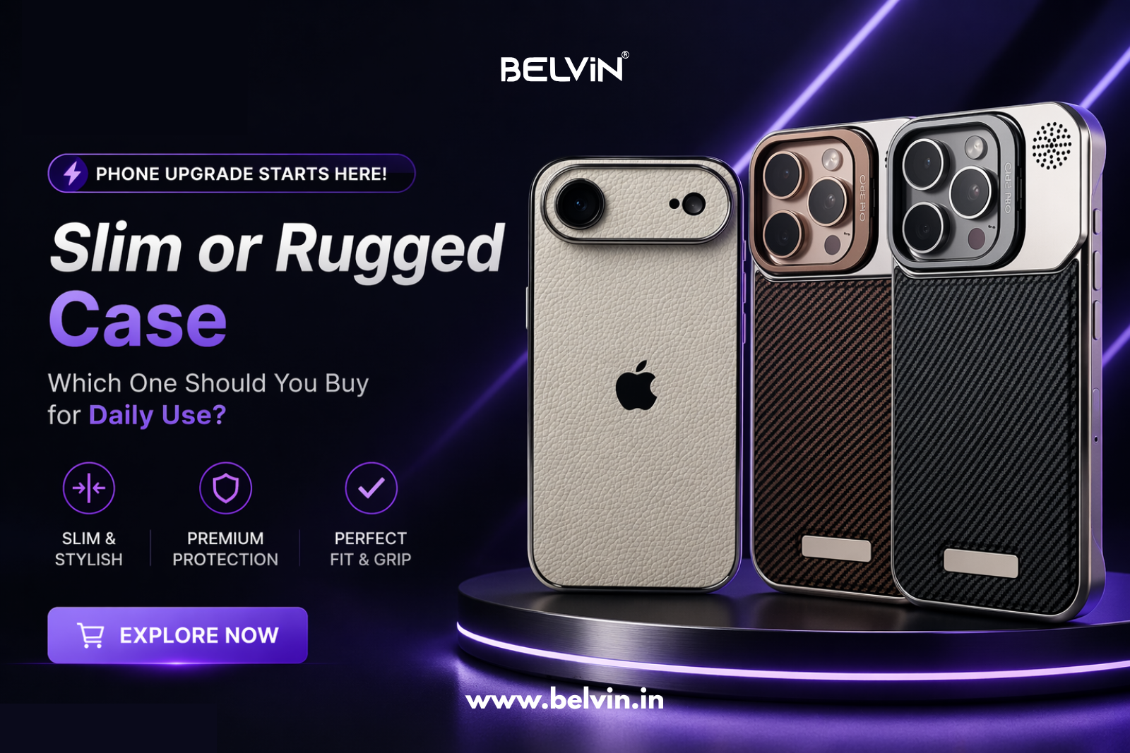 Slim or Rugged Case? Choose the Right Phone Case