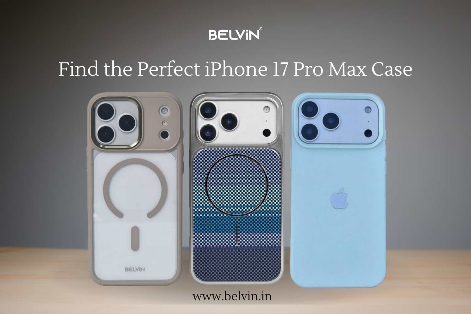 Best iPhone 17 Pro Max Case in India - Buy Online at Belvin