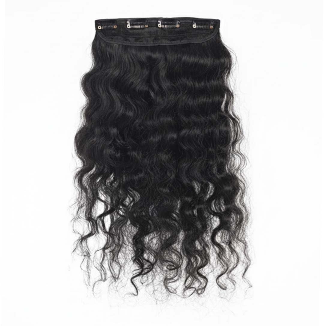 Single Piece 4 Clip Volumizer (Curly)