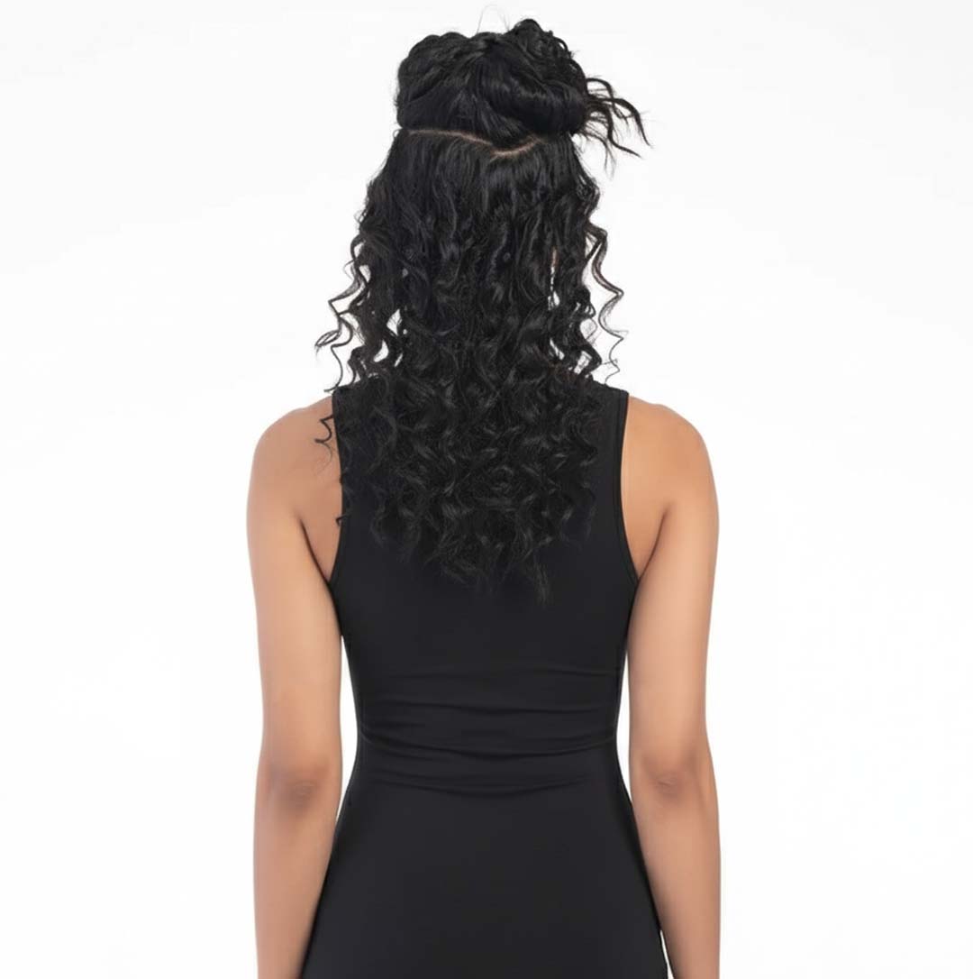 Single Piece 4 Clip Volumizer (Curly)