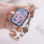 Diamond Glow Metallic Strap - Rose Gold