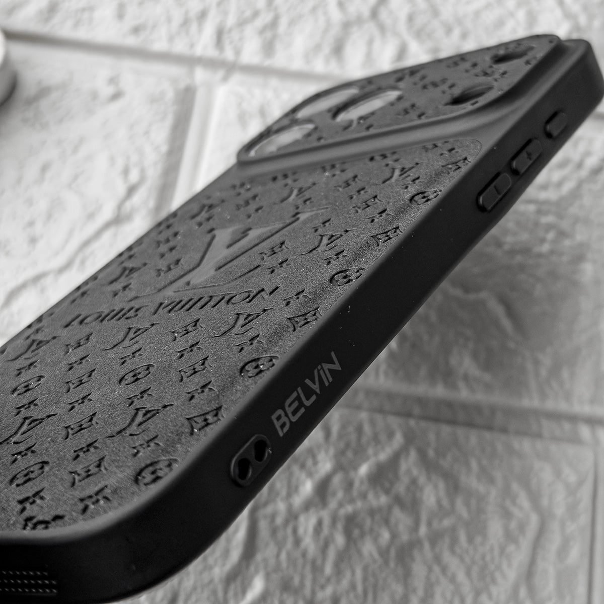 Luxury Monogram Leather Phone Cover