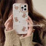 Lovely Clear Brown Bear Case - iPhone