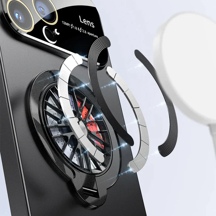 Spinning Wheel Hidden Holder Case - iPhone