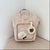 Soft Canvas Backpack for Women - Beige