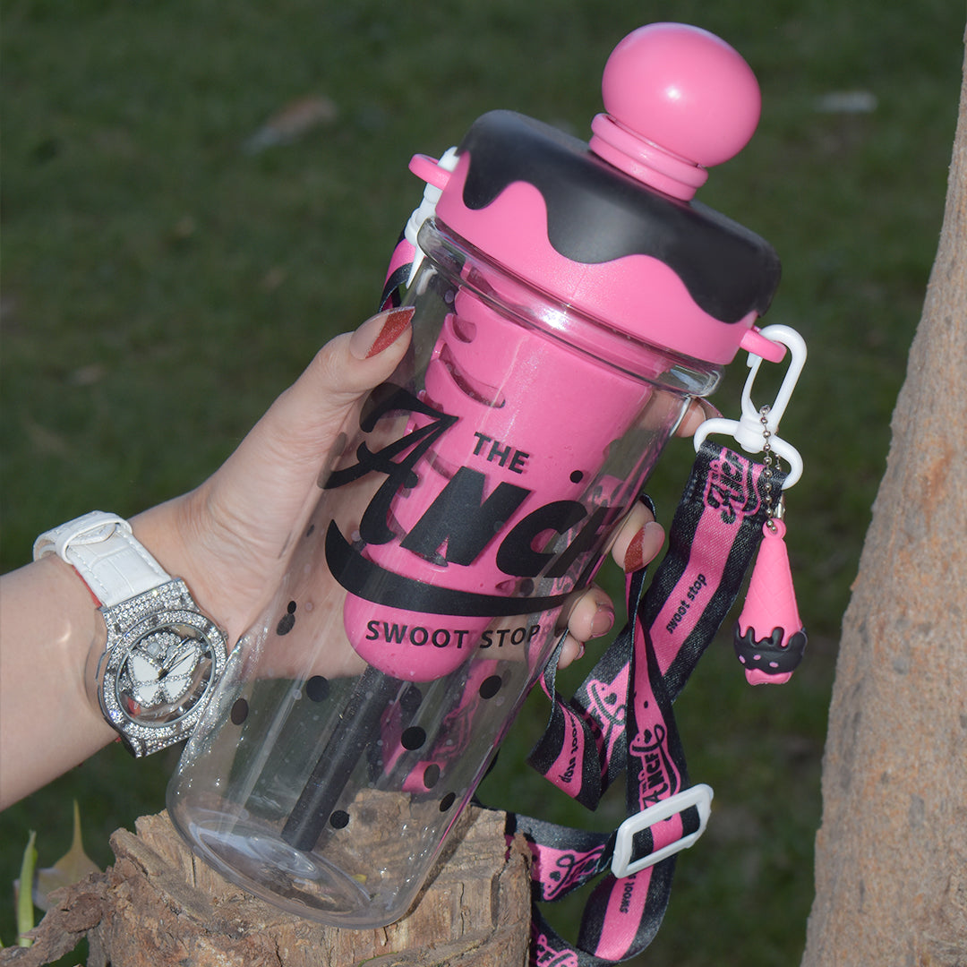 IcePop Summer Drink Bottle - Black Pink