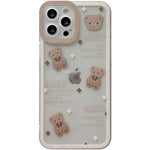 Lovely Clear Brown Bear Case - iPhone