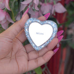 Mirror Heart Phone Grip Holder - Blue