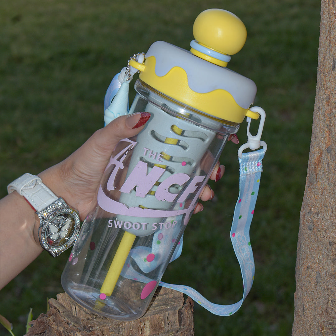 IcePop Summer Drink Bottle - Yellow Blue