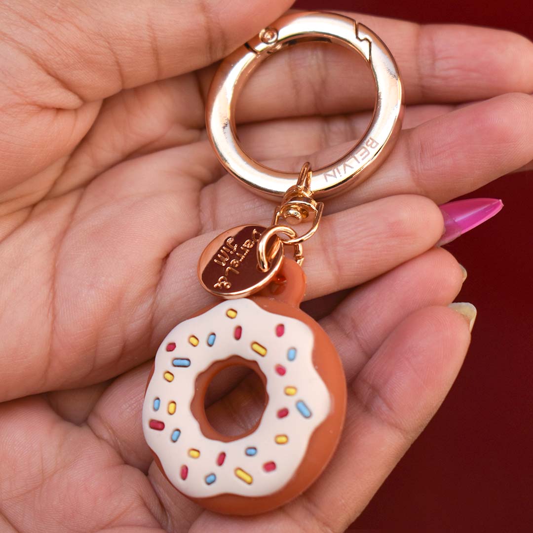 Sprinkle Donut Keychain