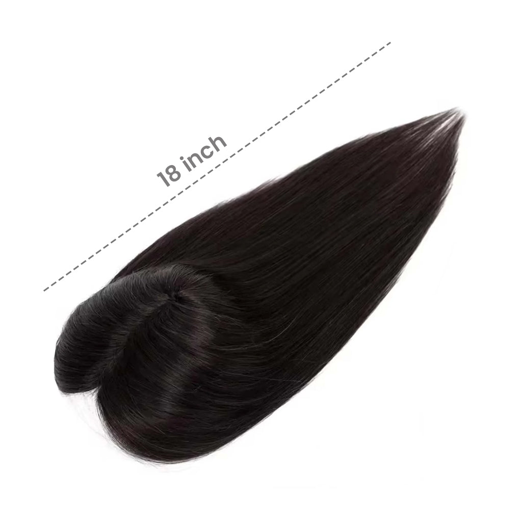 Invisible Human Hair Lace Topper - 18 Inch