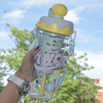 IcePop Summer Drink Bottle - Yellow Blue