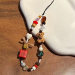 Sweet Teddy Beaded Phone charm