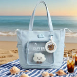Misty Blue Kawaii Multipurpose Bag