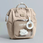 Soft Canvas Backpack  - Beige