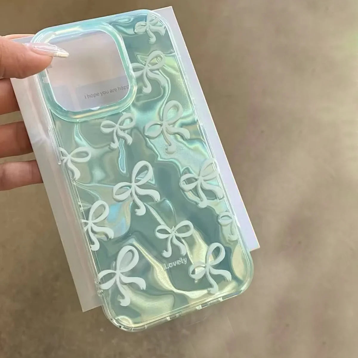 Crystal Bow Ribbon Case