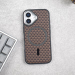 Magnetic Woven Leather Case - iPhone