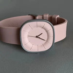 SquareFlex Silicone Strap Watch - Pink