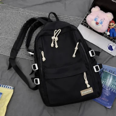 Daisy Day Korean Themed Backpack - Black