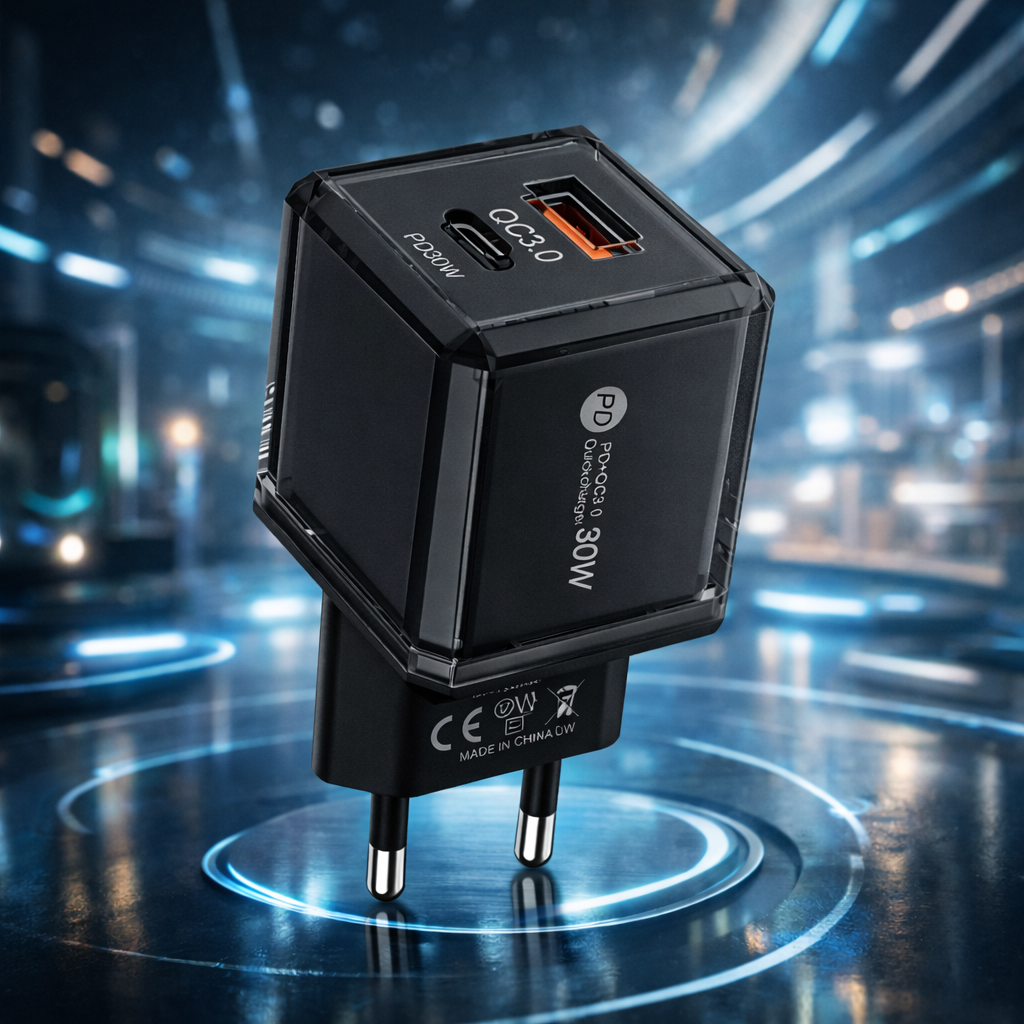 SnapVolt Mini 30W Charger Adapter - Black