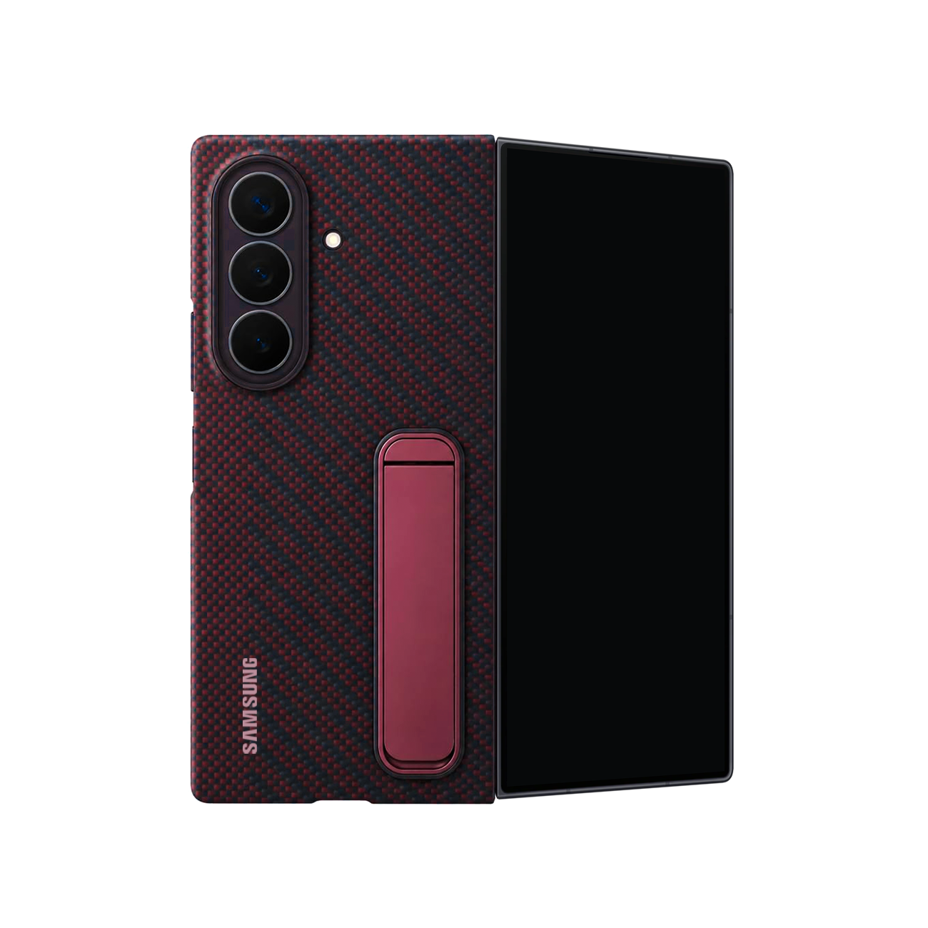 Carbon Weave Fold Stand Case