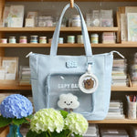 Misty Blue Kawaii Multipurpose Bag