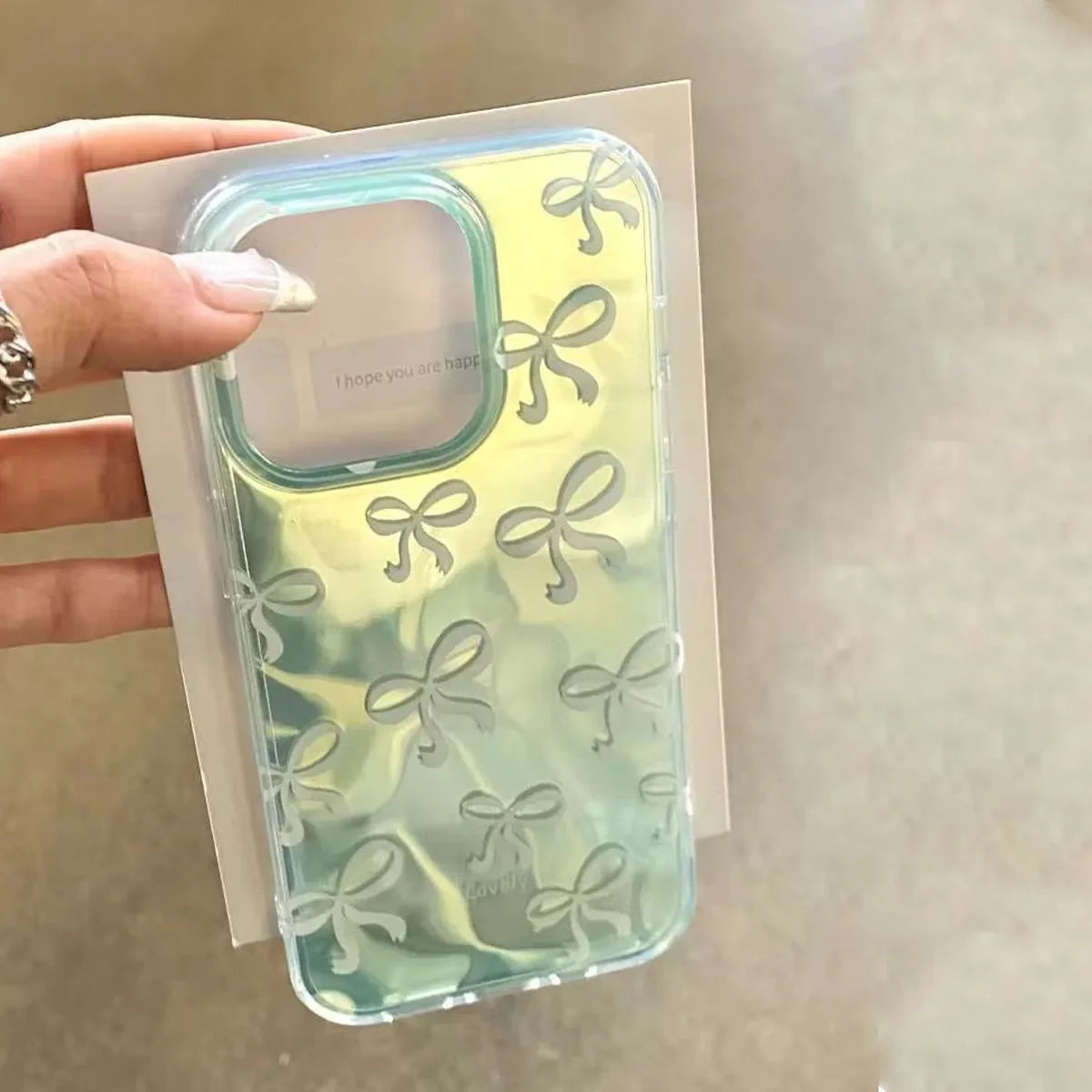 Crystal Bow Ribbon Case